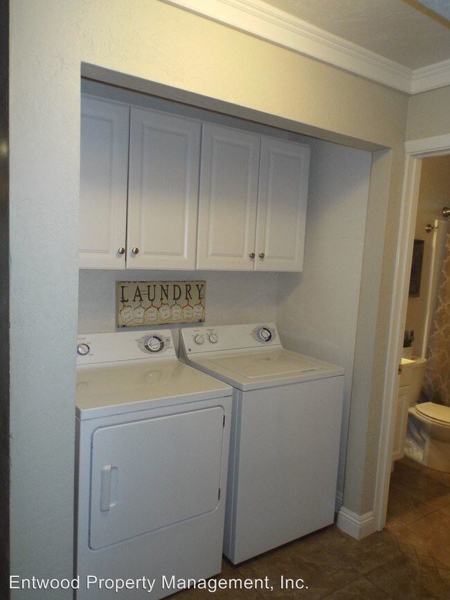 In-unit laundry closet